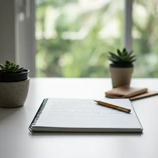 Minimalist home office for planning bucket list adventures